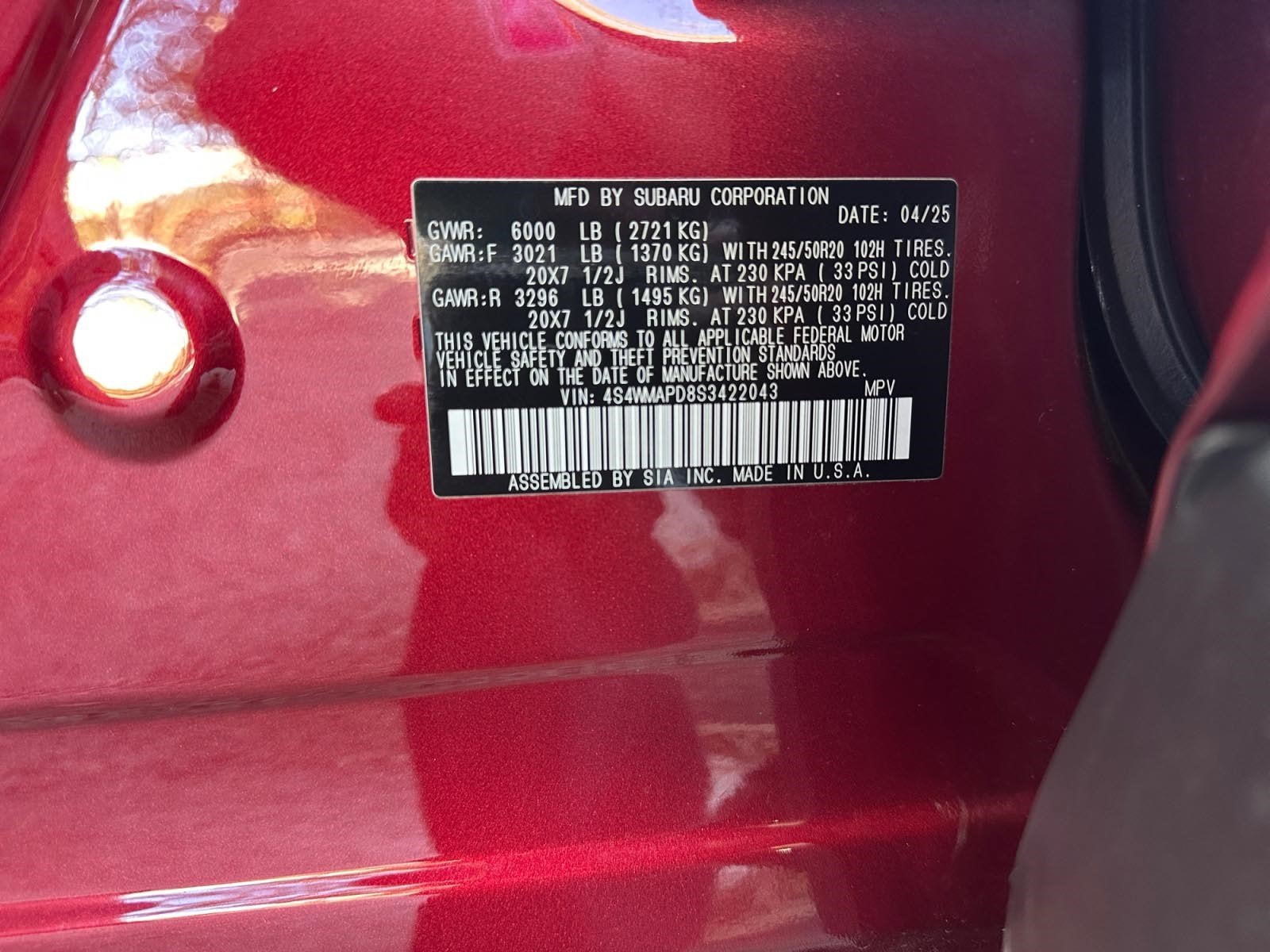 2025 Subaru Ascent Limited
