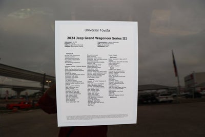 2024 Jeep Grand Wagoneer Series III