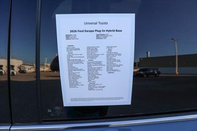 2026 Ford Escape PHEV