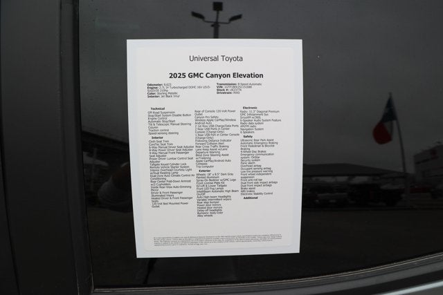 2025 GMC Canyon 2WD Elevation
