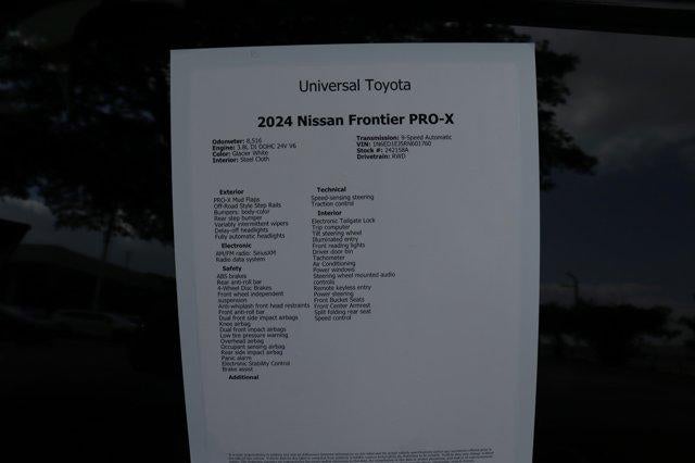2024 Nissan Frontier PRO-X