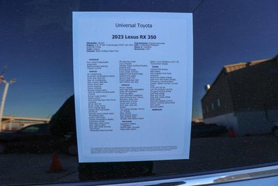 2023 Lexus RX 350 RX 350 Luxury