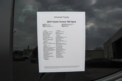 2025 Toyota TACOMA TRD SPORT TRD Sport