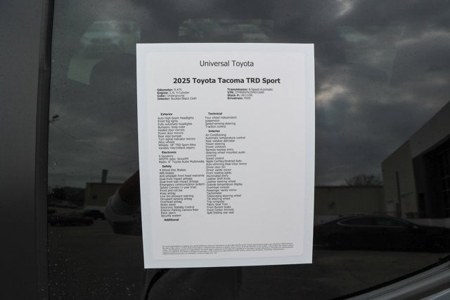 2025 Toyota TACOMA TRD SPORT TRD Sport