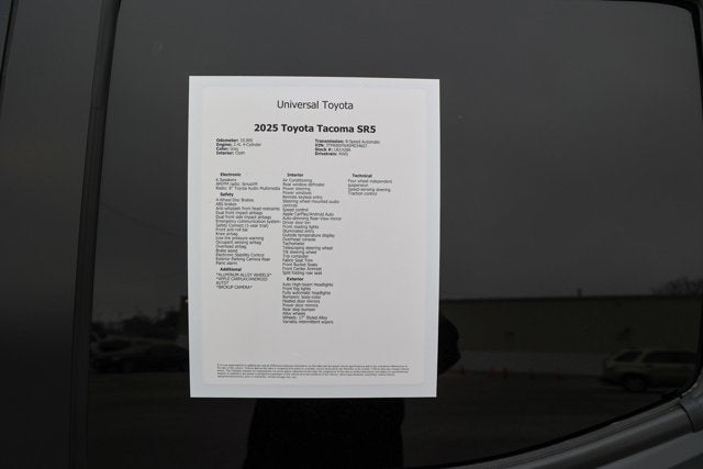 2025 Toyota TACOMA SR5 SR5