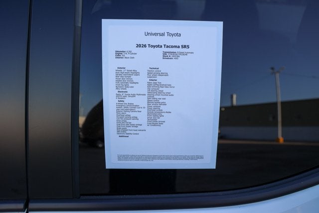 2026 Toyota Tacoma SR5