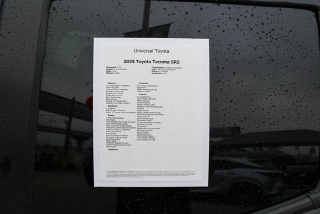 2025 Toyota TACOMA SR5 SR5