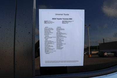 2026 Toyota Tacoma SR5