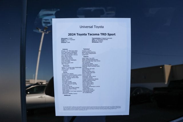2024 Toyota TACOMA TRD SPORT TRD Sport