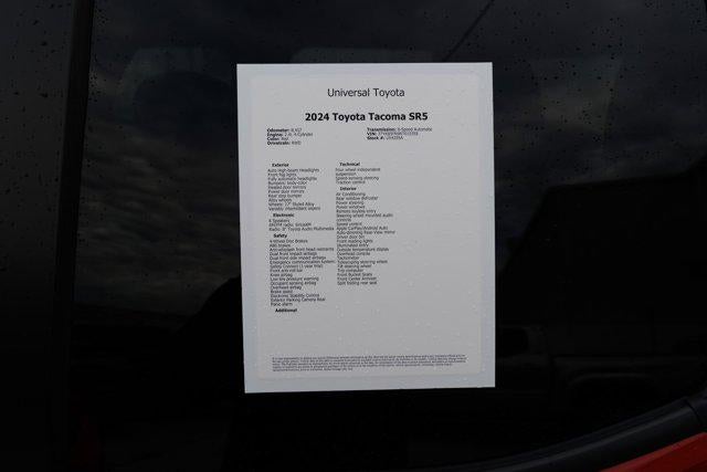 2024 Toyota TACOMA SR5 SR5