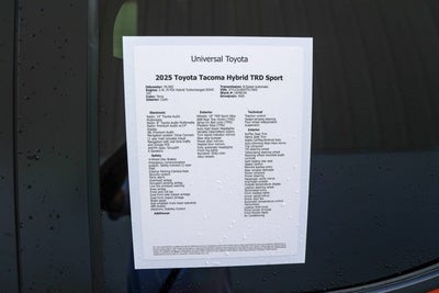 2025 Toyota Tacoma i-FORCE MAX TRD Sport Hybrid