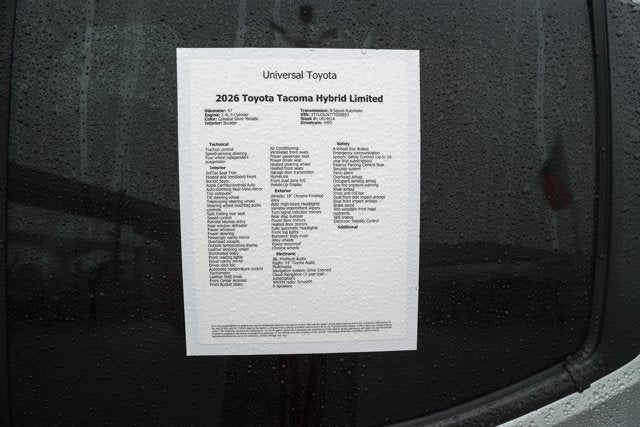 2026 Toyota TACOMA LTD HV Limited Hybrid