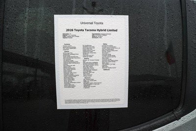 2026 Toyota TACOMA LTD HV Limited Hybrid
