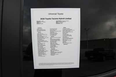 2026 Toyota Tacoma i-FORCE MAX Limited Hybrid