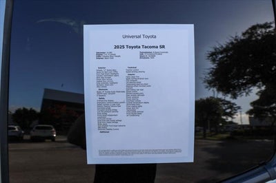 2025 Toyota Tacoma SR
