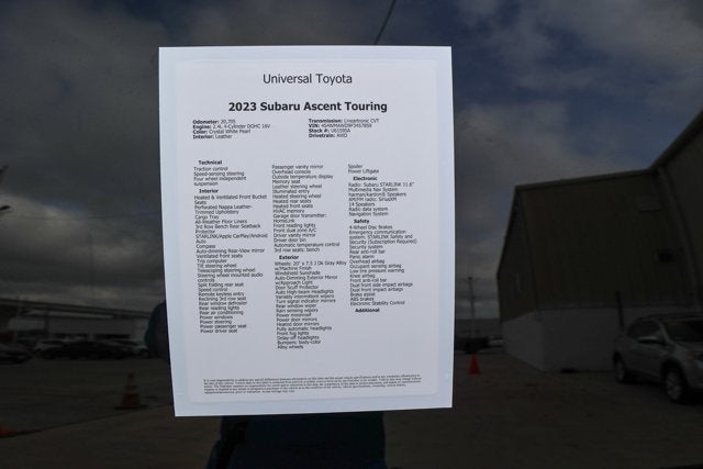 2023 Subaru Ascent Touring