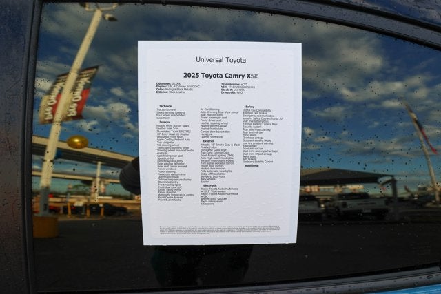 2025 Toyota CAMRY XSE