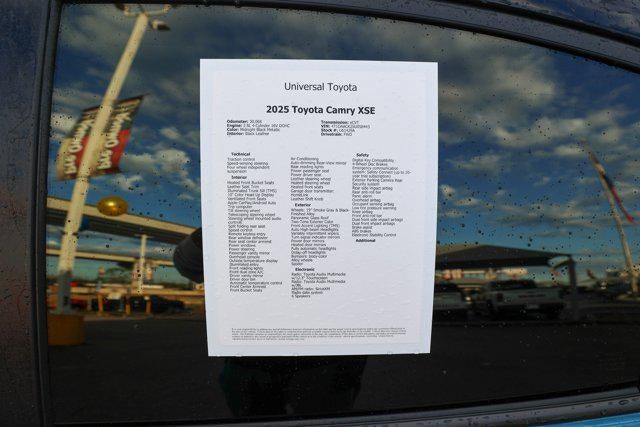 2025 Toyota CAMRY XSE