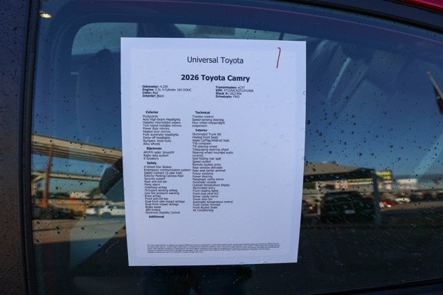 2026 Toyota CAMRY Nightshade