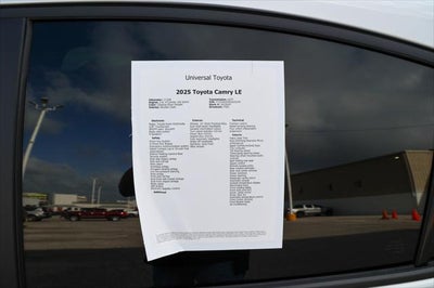 2025 Toyota Camry LE