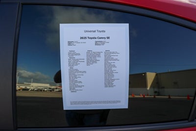 2025 Toyota Camry SE