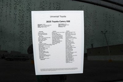 2025 Toyota Camry XSE