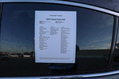 2025 Toyota CAMRY XLE
