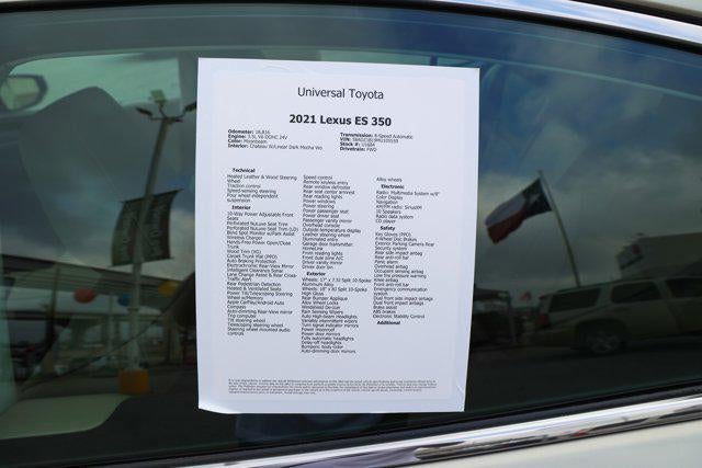 2021 Lexus ES 350 ES 350