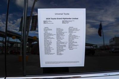 2026 Toyota Grand Highlander Limited