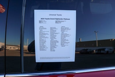 2024 Toyota Grand Highlander Platinum