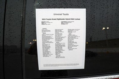 2024 Toyota Grand Highlander Hybrid Hybrid MAX Limited
