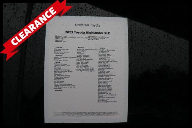 2023 Toyota Highlander XLE