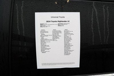 2024 Toyota HIGHLANDER LE