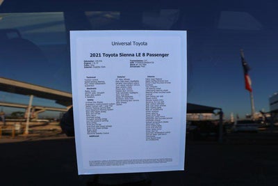 2021 Toyota SIENNA LE LE