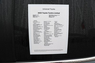 2025 Toyota TUNDRA 4X4 Limited