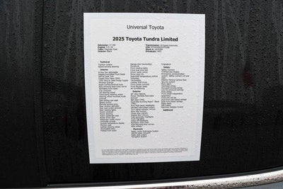 2025 Toyota TUNDRA 4X4 Limited