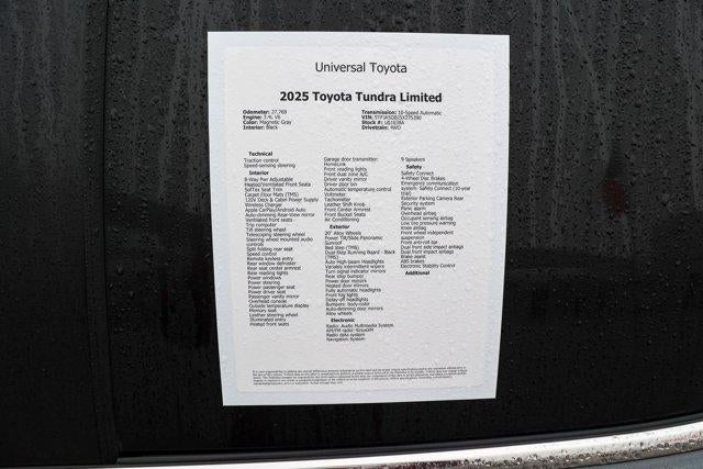 2025 Toyota TUNDRA 4X4 Limited