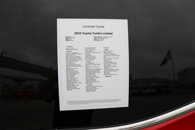 2025 Toyota TUNDRA 4X4 Limited
