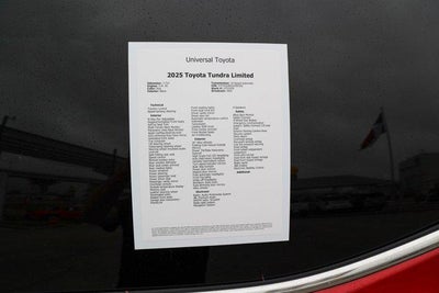 2025 Toyota TUNDRA 4X4 Limited