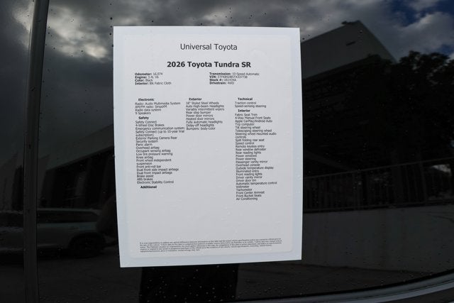 2026 Toyota TUNDRA 4X4 SR