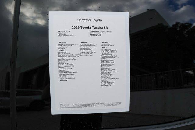 2026 Toyota TUNDRA 4X4 SR