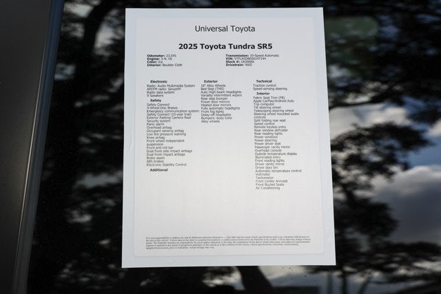 2025 Toyota TUNDRA 4X4 SR5