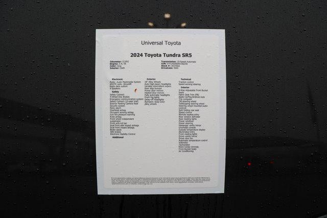 2024 Toyota TUNDRA 4X4 SR5