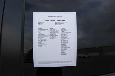 2025 Toyota TUNDRA 4X4 SR5