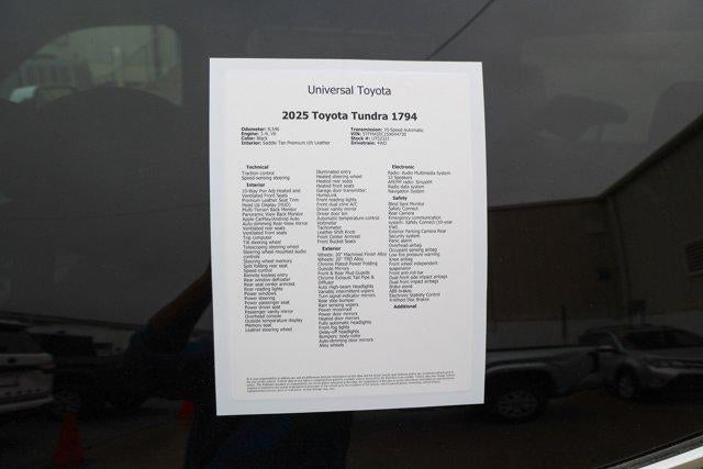 2025 Toyota TUNDRA 4X4 1794 Edition