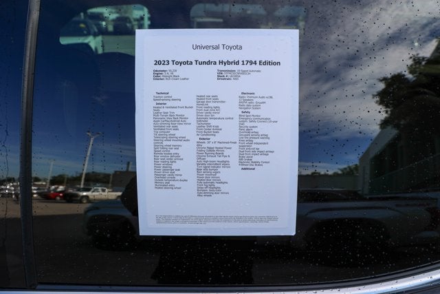 2023 Toyota TUNDRA HV 4X4 1794 Edition Hybrid