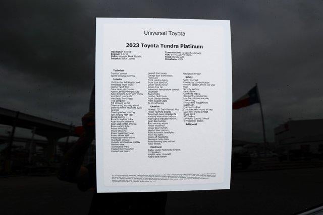 2023 Toyota TUNDRA 4X4 Platinum