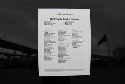 2023 Toyota TUNDRA 4X4 Platinum
