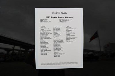 2023 Toyota TUNDRA 4X4 Platinum