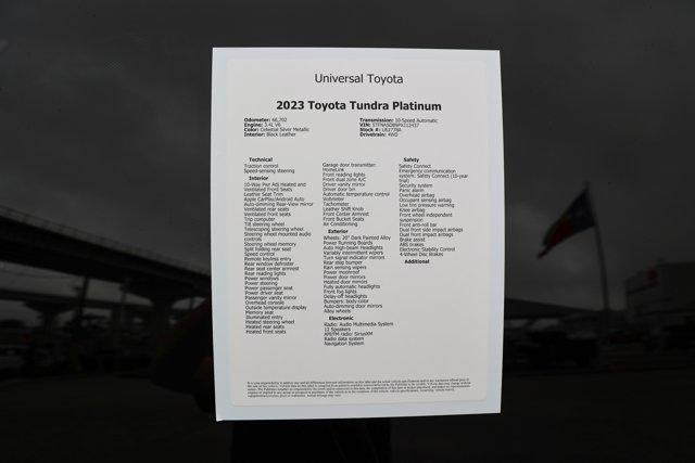 2023 Toyota TUNDRA 4X4 Platinum